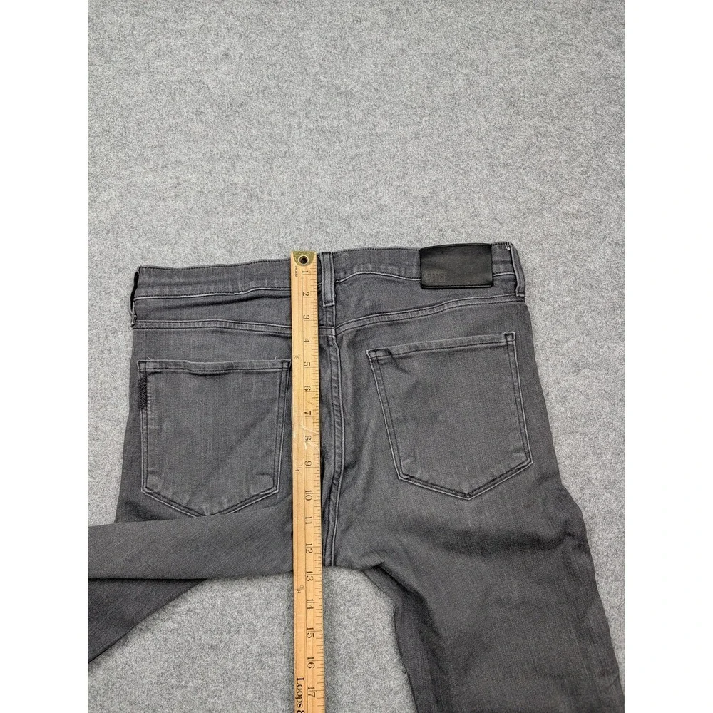 Paige Lennox Jeans Mens 32x26 Gray Charcoal Wash Slim Taper Stretch Denim Pants